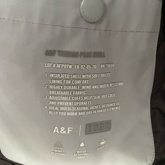 Abercrombie & Fitch Heavy Duty Thermo Peak Shell Jacket Size Men's Medium - Picture 5 of 7